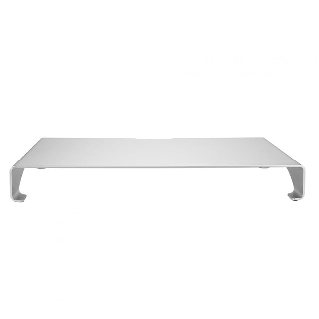 Soporte de escritorio para ordenador portátil, elevador de Monitor de aleación de aluminio, estante organizador plateado