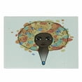 thumbnail image 1 of Funky Cutting Board, Portrait of a Woman with Luxuriant Hair in the Style of an Colorful Print, Decorative Tempered Glass Cutting and Serving Board, Small Size, Multicolor, by Ambesonne, 1 of 1