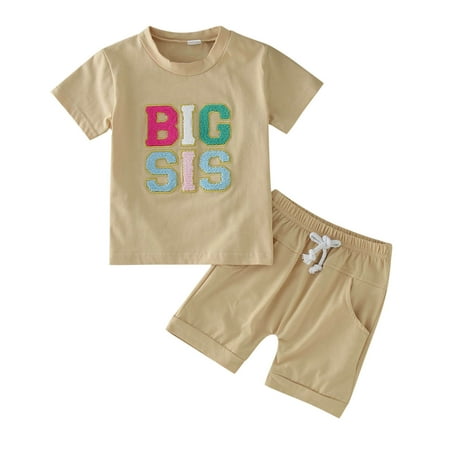 

TENSUNNYD Toddler Boys Summer Short Sleeve Letter Embroidery Tops Shorts 2Pcs Outfits Clothes Set Toddler 3Y-4Y
