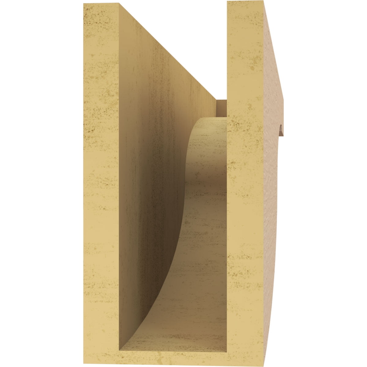 5"W x 30"D x 10"H Thin Del Monte Rough Cedar Woodgrain TimberThane Corbel, Primed Tan