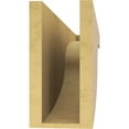 thumbnail image 4 of 5"W x 30"D x 10"H Thin Del Monte Rough Cedar Woodgrain TimberThane Corbel, Primed Tan, 4 of 6