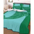 thumbnail image 2 of Quilts King Size, Turquoise Blue Whale Soft Comforter Bedding Set for Bed, Summer Beach Coastal Modern Art Lightweight Quilted Bedspread with Pillow Cover(2 Pieces) for All Season, 96x106 Inch, 2 of 6