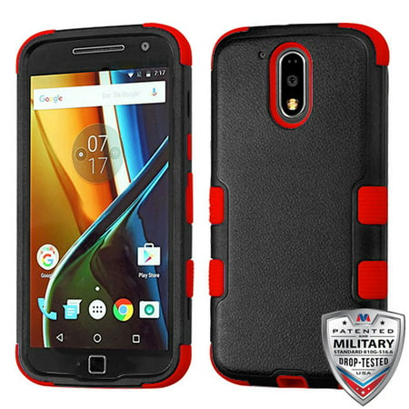 For Motorola Moto G4/G4 Plus Natural TUFF Rugged Hybrid Phone Protector Cover