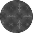 thumbnail image 1 of Ahgly Company Machine Washable Indoor Round Transitional Ash Gray Area Rugs, 7' Round, 1 of 7