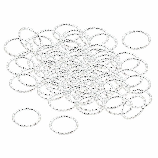 Anillos para el cabello Salvador Tipo 6 100 piezas De plata
