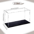 thumbnail image 2 of Transparent Plastic Minifigures Display Case Dustproof Dolls Display Box for Models Toys Action Figures Rectangle Clear Finished Product: 26.3x11.3x15.7cm, 2 of 5