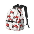 thumbnail image 2 of Picia Red Wheeled Tractors Large Capacity Backpack Classic Style Backpack Casual Backpack Water-Resistant School Work Travel Outdoor Backpack, 2 of 8