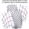 thumbnail image 3 of Collants en Résille Grande Taille Sexy Bas Bas en Résille Bas en Treillis Croisé pour les Femmes (4 Paires Noires), 3 of 5
