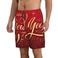 thumbnail image 2 of Logiee Happy New Year2 Print Mens Swim Trunks Quick Dry Board Shorts,Breathable Hawaii Beach Shorts Swimwear Bathing Suits-3X-Large, 2 of 6