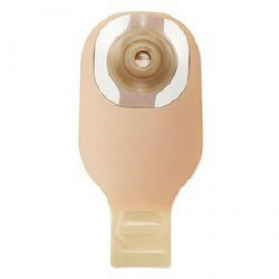 Hollister Premier One-Piece Drainable Ostomy Pouch, One-Piece System, 12 Inch Length, 7/8 Inch Stoma, Drainable, Convex, Pre-Cut, Beige, 5 Count