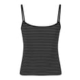 thumbnail image 5 of SwiftWear Women's Y2K Sleeveless Basic Cropped Tank Tops Classic Striped Adjustable Spaghetti Straps Sleeveless Camisole Shirts, 5 of 8