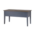 thumbnail image 6 of Farmhouse Wood Half Pedestal Executive Desk Writing Table Office Desk Blue, 6 of 7