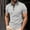 Gray, variant on Dolkfu Collared Golf Shirts for Men Retro Vintage Button Blue Short Sleeve Tops Striped Minimalist Patchwork Polos Light Blue,S