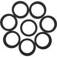 thumbnail image 3 of HONMEET Black Rubber Luggage Wheel Covers, Noise Reducing Suitcase Wheel Protectors, Travel Accessories Set, 3 of 6