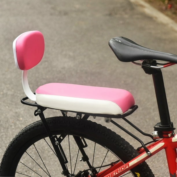 Siège arrière de vélo Pu Cuir Coussin souple Siège porte-bagages