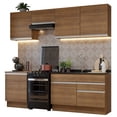 thumbnail image 1 of Cocina Integral 240cm Marrón Glamy MADESA, 1 of 5