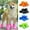 green, variant on 4Pcs Pet WaterProof Rainshoe Anti-slip Rubber Boot For Small Medium Large Dogs Cats Outdoor Shoe Dog Ankle Boots Pet Accessories