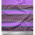 thumbnail image 1 of Soimoi Cotton Duck Fabric Stripe & Mandala Kaleidoscope Print Fabric by The Yard 42 Inch Wide, 1 of 1