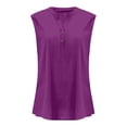thumbnail image 4 of Womens Shirts Sleeveless For Wear Features Button Closure Ideal Womens Golf Shirt,PP1,L, 4 of 4