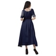 thumbnail image 4 of Moomaya Viscose Santoon Casual Printed Scoop Neckline Dress For Women Midi Dress, 4 of 5