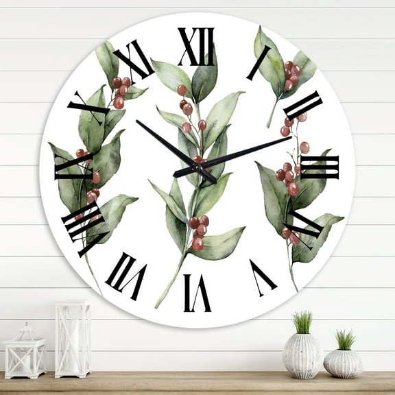 Designart 1 in Quartz Traditional Wall Clock