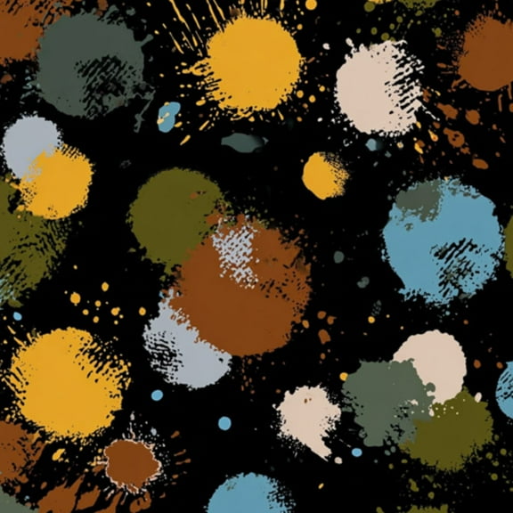 Peel and Stick Wallpaper Abstract Colorful Paint Splatter Black Wall Mural 23.6in x 9.8ft Self Adhesive Removable Wall Paper Renter Friendly Wallpaper for Nursery Boys Bedroom Cabinets