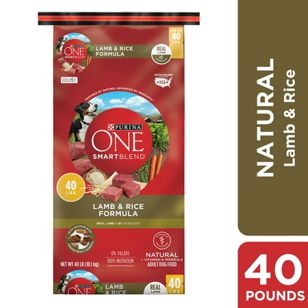 Purina ONE Natural Dry Dog Food, SmartBlend Lamb & Rice Formula, 40 lb. Bag