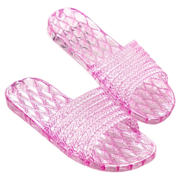 OFFIGAM 1 Pair Women's Breathable House Slippers PVC Comfortable Indoor Hotel Use