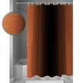 thumbnail image 4 of Ombre Shower Curtain, 36" x 72", Orange and Black Gradient Waterproof Bathroom Curtain Washable Shower Curtain Set with 12 Hooks, 4 of 6