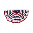 thumbnail image 2 of Miwamany Patriotic Pleated Fan Flag Banner,4th of July Decorations for Outdoor Porch & Railing, Red White & Blue Decor for 4th of July, Memorial Day, Independence Day Decorations, 2 of 6