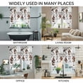 thumbnail image 3 of Sweet Home Swag Curtains for Kitchen/Bedroom/Living Room, Western Stars Bird Houses White Wood Plank Scalloped Curtains 63 Inch Long, Window Swag Topper Curtains Valances 2 Panels Set 36"x63", 3 of 8