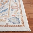 thumbnail image 3 of SAFAVIEH Blair Carleen Traditional Machine Washable Area Rug, 6'7" x 6'7" Round, Beige/Rust, 3 of 8