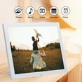 thumbnail image 3 of 15 Inch Portable HD LED Digital Picture Frame Clock Movie Player Album Function With Remote Controller,Whith, 3 of 7