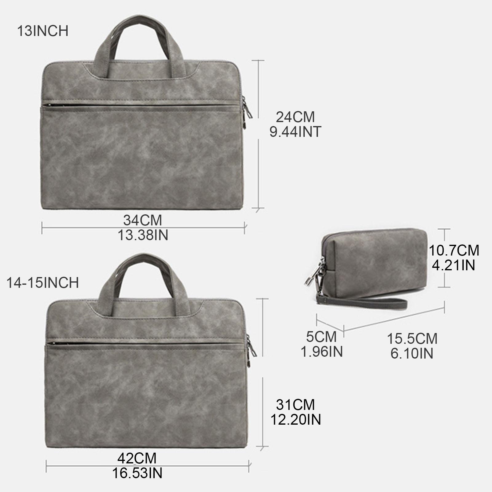 Laptop Sleeve Bag 13-15 Inch Carrying Bag Protective Computer Bag Notebook Handbag with Shoulder Strap for Men Women