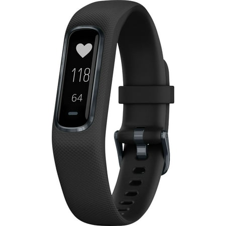 Garmin - vivosmart 4 Activity Tracker + Heart Rate - Watches - Black Small/Medium