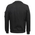 thumbnail image 3 of Ma Croix Mens Winter Military Commander Bomber Jacket with Two Front Pockets, 3 of 8