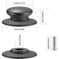 thumbnail image 2 of Botón de repuesto para tapa de olla Tapa de olla de plástico (negro), 2 of 5