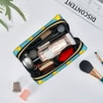 thumbnail image 3 of Cute Duck Swimming Makeup Bag, Large Capacity Travel Cosmetic Bag for Women Girls- Travel Toiletry Bag Leather Portable Waterproof Makeup Case Organizer with Handle, 3 of 4