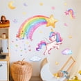 thumbnail image 1 of Adhesivo de pared unicornio arcoíris Ormromra, 1 of 4