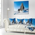 thumbnail image 2 of Designart Winter Lake Baikal Panorama - Seashore Throw Pillow - 16x16, 2 of 4