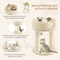 thumbnail image 6 of Infans Cat Tower Cat Activity Tree w/ Plush Perch & Scratching Posts Beige, 6 of 7