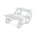 thumbnail image 4 of Tnarru 2 Tier Serving Tray 2 Layer Fruit Plate Holder Multipurpose Candy Cake Display Stand Wedding Cake Stand for Party Living Room square, 4 of 8