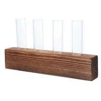 KAKOWELY Desktop Flower Pot Synthetic Material Hydroponic Plants Weddings 1 Set 9.4X5.5X2In