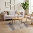 thumbnail image 3 of ODIKA 4'x6' Warm Taupe Modern Geometric Abstract Washable Area Rug Contemporary Minimalist Rectangular Blocks Diamond Pet Friendly, Non-Shedding for Bedroom, Reading Nook, 3 of 7