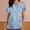 Scrubs-A2Light Blue, variant on Scrubs for Women Tops Floral Printed V-Neck Short Sleeve Scrub Tops Soft Breathable Quick-Dry Nurse Scrubs 2 Pockets Medical Uniform