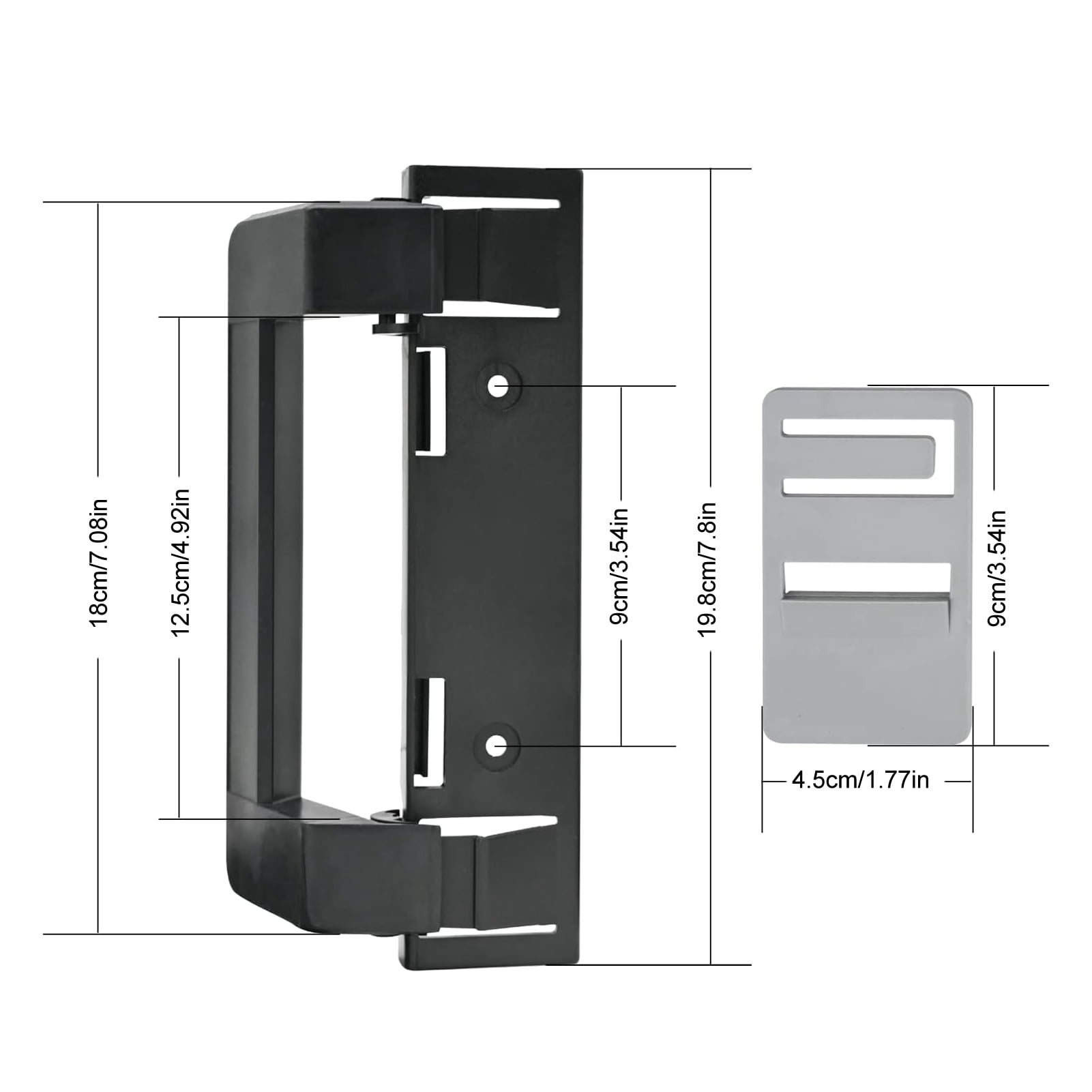 Elowen RV Refrigerator Door Handle RV Refrigerator Door Handle Hardware, 2Pcs RV Refrigerator Door Latch Handle for 316882900 S Door Handles