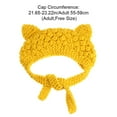 thumbnail image 3 of Gift Breathable Cute Outdoor Travel Warm Winter Bonnet Ear Protection Cap Hat Beanies Cat Ears Knitted Woolen Hat BLACK, 3 of 8
