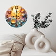 thumbnail image 6 of Bubble Wall Clock Colorful Bubbles Home Decor 10-Inch Silent Wooden Wall Clock, Battery Operated (AA Batteries Not Included), Artistic Home Decor, 6 of 7