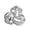Platinum, variant on Rhinestone Scarf Ring 3-Ring Scarf Clip Ring Sparkly Elegant Scarf Holder Ring for Women Shawls Neckerchiefs Silk Scarves