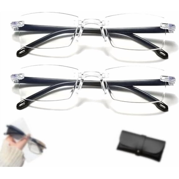 Intelligent Dual Focus Glasses, Color-Changing Anti-Blue Light Presbyopia Glasses for Women Men